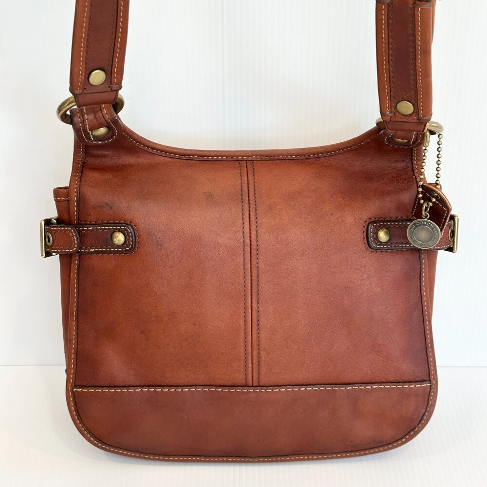 COACH 65th Anniversary Crescent Hippie Crossbody Whiskey Leather RARE - Picture 6 of 16